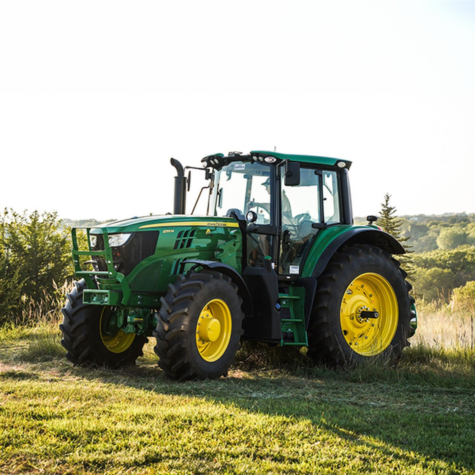 Agricultural tractor ready for field work